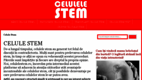 What Celulelestem.ro website looked like in 2018 (5 years ago)