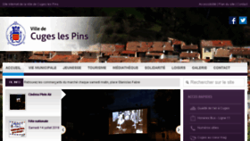 What Cuges-les-pins.fr website looked like in 2018 (5 years ago)