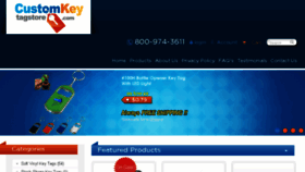 What Customkeytagstore.com website looked like in 2018 (5 years ago)