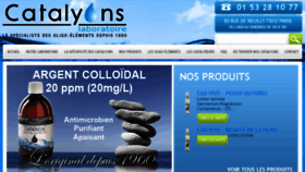 What Catalyons.com website looked like in 2018 (5 years ago)