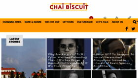 What Chaibiscuit.com website looked like in 2018 (5 years ago)