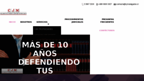 What Cjmabogados.cl website looked like in 2018 (5 years ago)