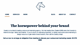 What Cavalry.co.nz website looked like in 2018 (5 years ago)
