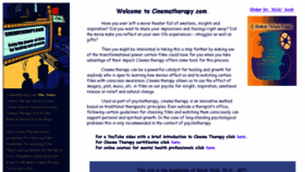 What Cinematherapy.com website looked like in 2018 (5 years ago)