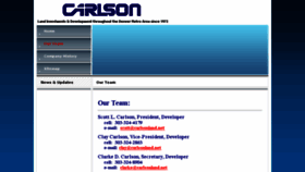 What Carlsonland.net website looked like in 2018 (5 years ago)