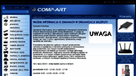 What Comp-art.pl website looked like in 2018 (5 years ago)