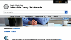 What Clerkrecordersearch.org website looked like in 2018 (5 years ago)