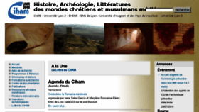 What Ciham.ish-lyon.cnrs.fr website looked like in 2018 (5 years ago)