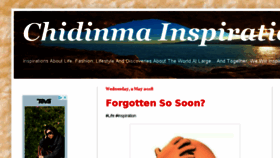 What Chidinmainspirations.com website looked like in 2018 (5 years ago)