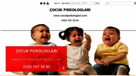 What Cocukpsikologlari.com website looked like in 2018 (5 years ago)