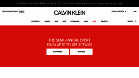 What Calvinclein.com website looked like in 2018 (5 years ago)