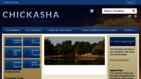 What Chickasha.org website looked like in 2018 (5 years ago)