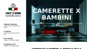 What Camerettexbambini.it website looked like in 2018 (5 years ago)