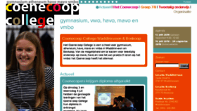 What Coenecoopcollege.nl website looked like in 2018 (5 years ago)