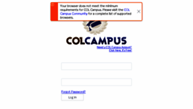 What Colcampus.com website looked like in 2018 (5 years ago)