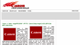 What Canoncomij-setup.com website looked like in 2018 (5 years ago)