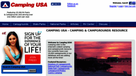 What Camping-usa.com website looked like in 2018 (5 years ago)