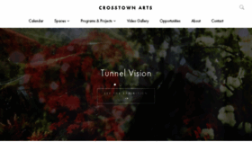What Crosstownarts.org website looked like in 2018 (5 years ago)