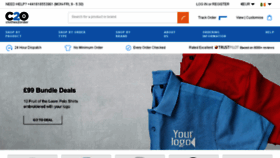 What Clothes2order.ie website looked like in 2018 (5 years ago)