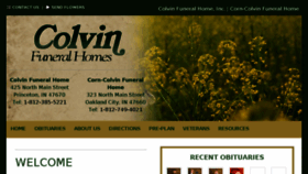 What Colvinfuneralhome.com website looked like in 2018 (5 years ago)