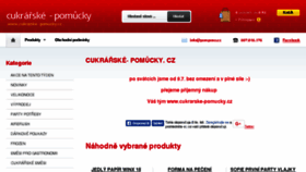 What Cukrarske-pomucky.cz website looked like in 2018 (5 years ago)