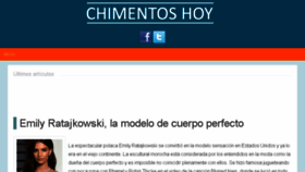 What Chimentohoy.net website looked like in 2018 (5 years ago)