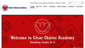 What Chavezacademy.com website looked like in 2018 (5 years ago)