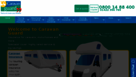 What Caravanguard.co.uk website looked like in 2018 (5 years ago)