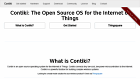 What Contiki-os.org website looked like in 2018 (5 years ago)
