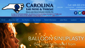 What Carolinaearnosethroat.com website looked like in 2018 (5 years ago)