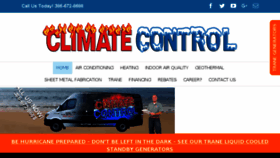 What Climatecontrolfl.com website looked like in 2018 (5 years ago)