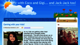 What Cocoandgigi.com website looked like in 2018 (5 years ago)