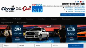 What Circuitford.com website looked like in 2018 (5 years ago)