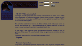 What Coyotecode.net website looked like in 2018 (5 years ago)