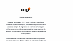 What Cafufa.com website looked like in 2018 (5 years ago)