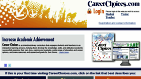 What Careerchoices.com website looked like in 2018 (5 years ago)