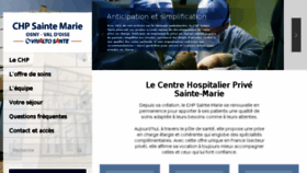 What Clinique-sainte-marie.fr website looked like in 2018 (5 years ago)
