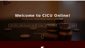 What Cicu.com website looked like in 2018 (5 years ago)