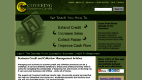 What Coveringcredit.com website looked like in 2018 (5 years ago)