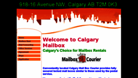 What Calgarymailbox.ca website looked like in 2018 (5 years ago)