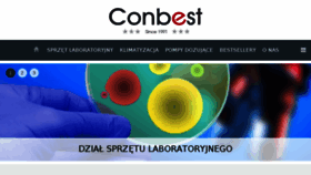 What Conbest.pl website looked like in 2018 (5 years ago)