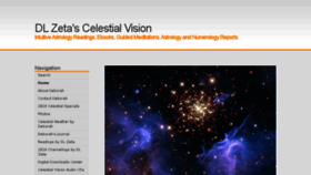 What Celestialvision.org website looked like in 2018 (5 years ago)