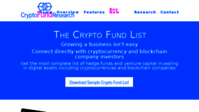 What Cryptofundresearch.com website looked like in 2018 (5 years ago)