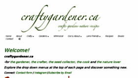 What Craftygardener.ca website looked like in 2018 (5 years ago)
