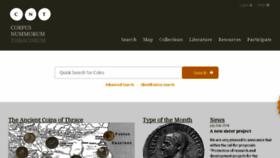 What Corpus-nummorum.eu website looked like in 2018 (5 years ago)
