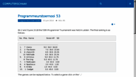 What Computerschaak.nl website looked like in 2018 (7 years ago)