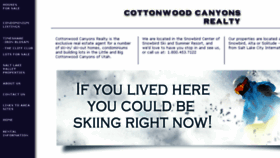 What Cottonwoodcanyonsrealty.com website looked like in 2018 (5 years ago)