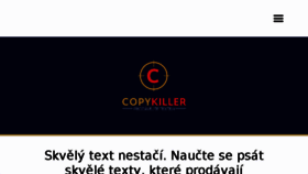 What Copykiller.cz website looked like in 2018 (5 years ago)