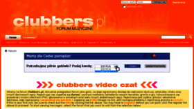 What Clubbers.pl website looked like in 2018 (5 years ago)