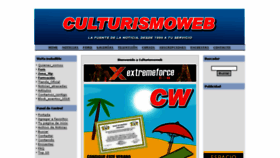 What Culturismoweb.com website looked like in 2018 (5 years ago)